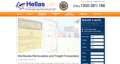 Desktop Screenshot of hellaseurope.com.au