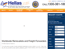 Tablet Screenshot of hellaseurope.com.au